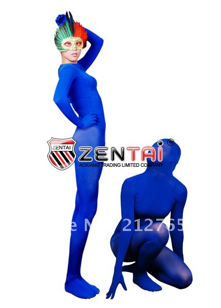 Zentai Blue Velvet All-inclusive Tights J05