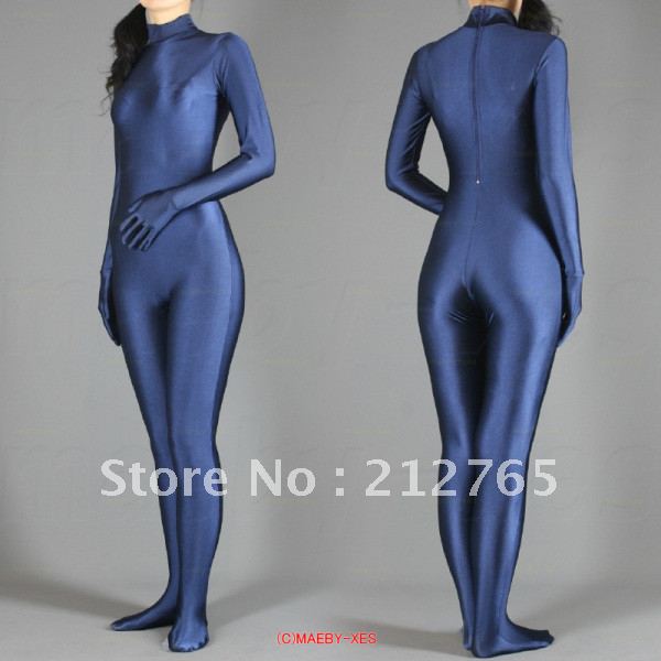 Zentai Navy Blue One Piece Straitest X17