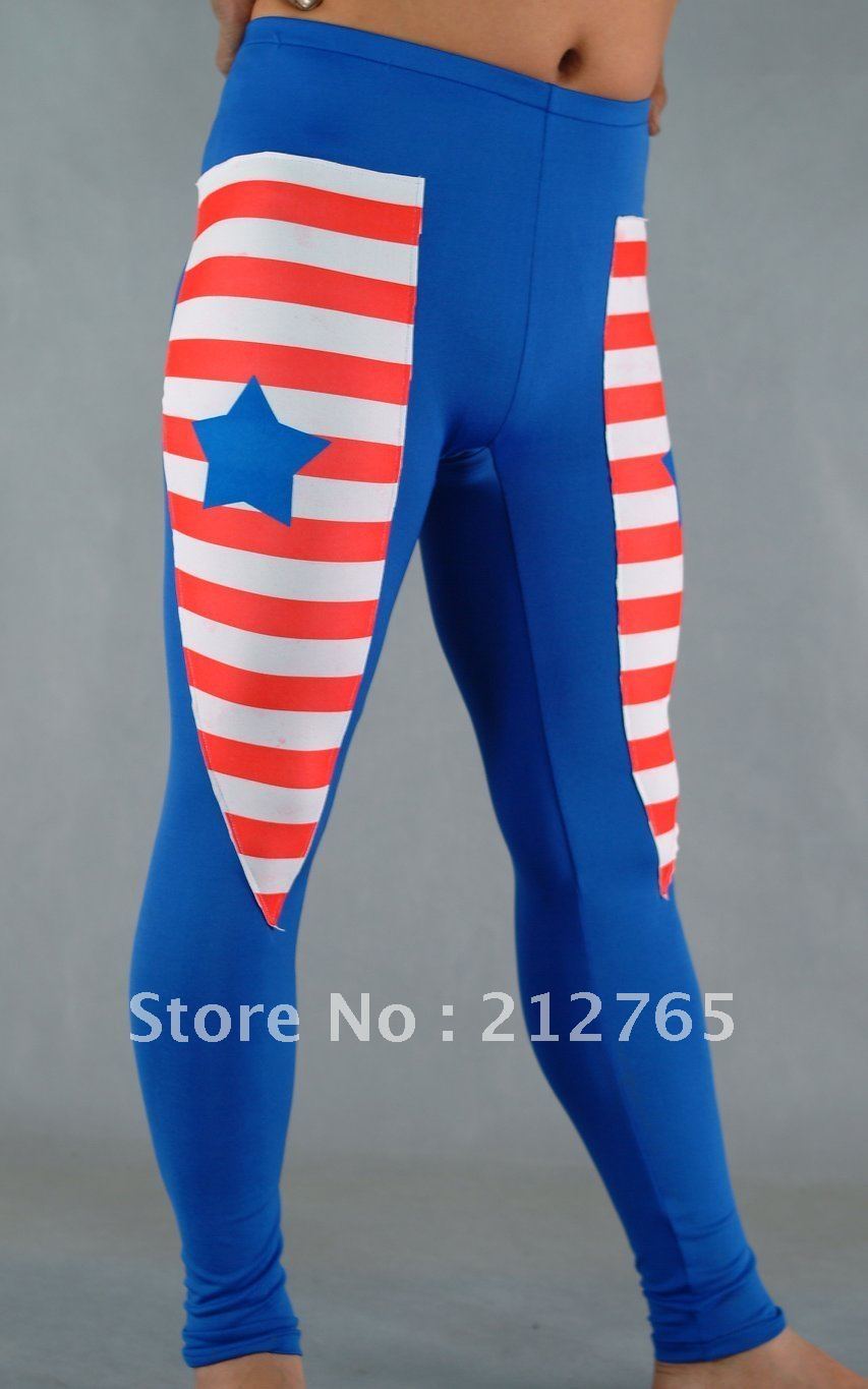 Zentai One Piece Shaper Red Blue And White Tight Trousers All-inclusive Tights M156