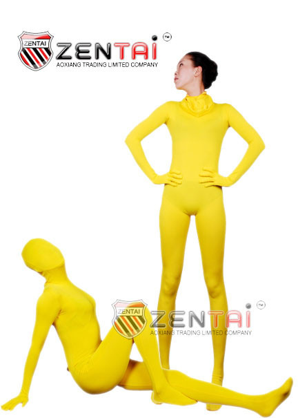 Zentai One Piece Shaper Yellow All-inclusive Tights A005