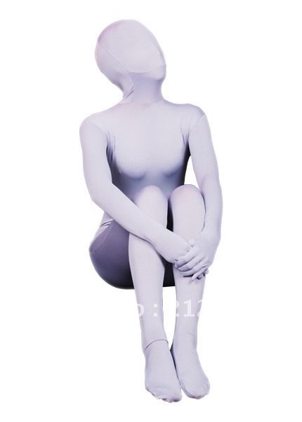 Zentai Suits Light Gray All-inclusive Tights A037