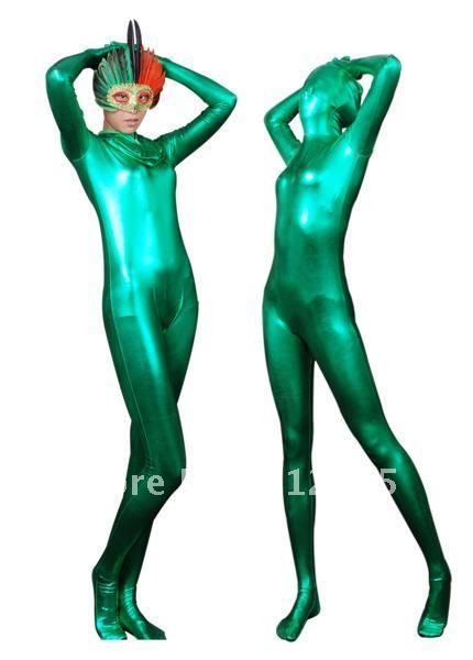 Zentai Suits One Piece Shaper Green Glue All-inclusive Tights T07