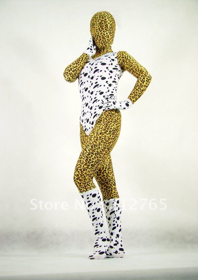 Zentai Suits Shaper Leopard Print Color All-inclusive Tights PS012