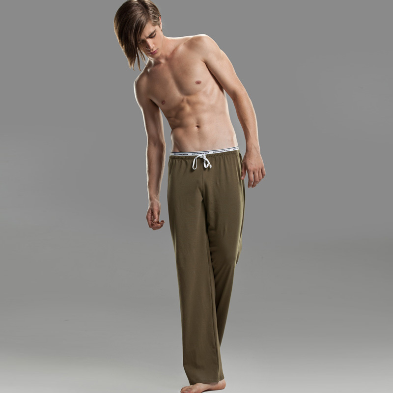 Zod male lounge pants lycra cotton trousers men's casual yoga pants Army Green 116004