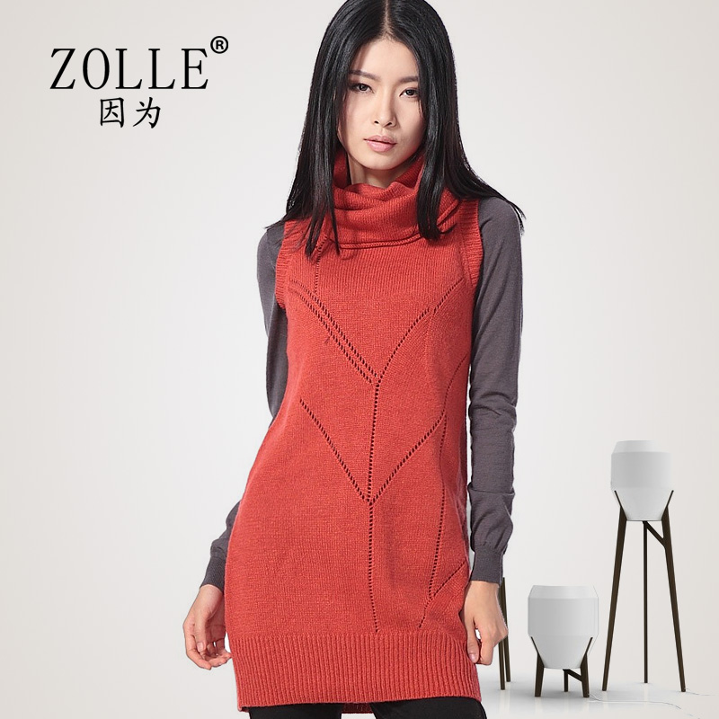 Zolle turtleneck basic long design sweater women's knitted winter slim thick sweater 22fe1136